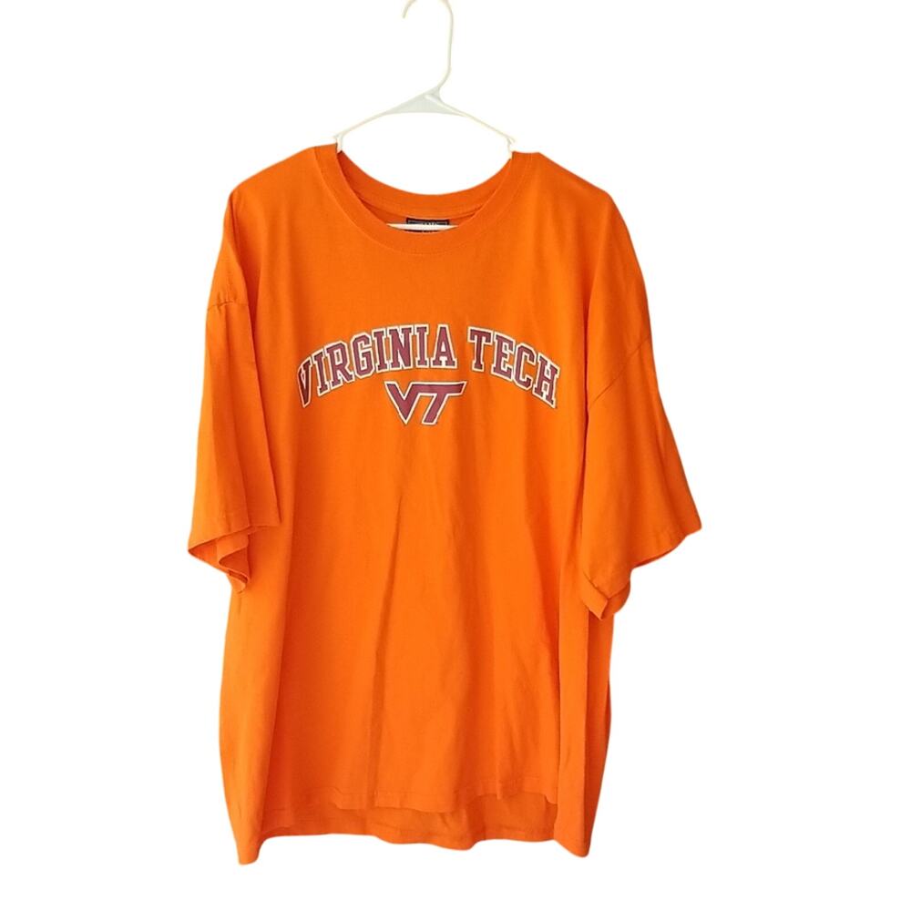 Virginia Tech Men's 100% Cotton T-Shirt College Football Collegiate Hokies XXL
